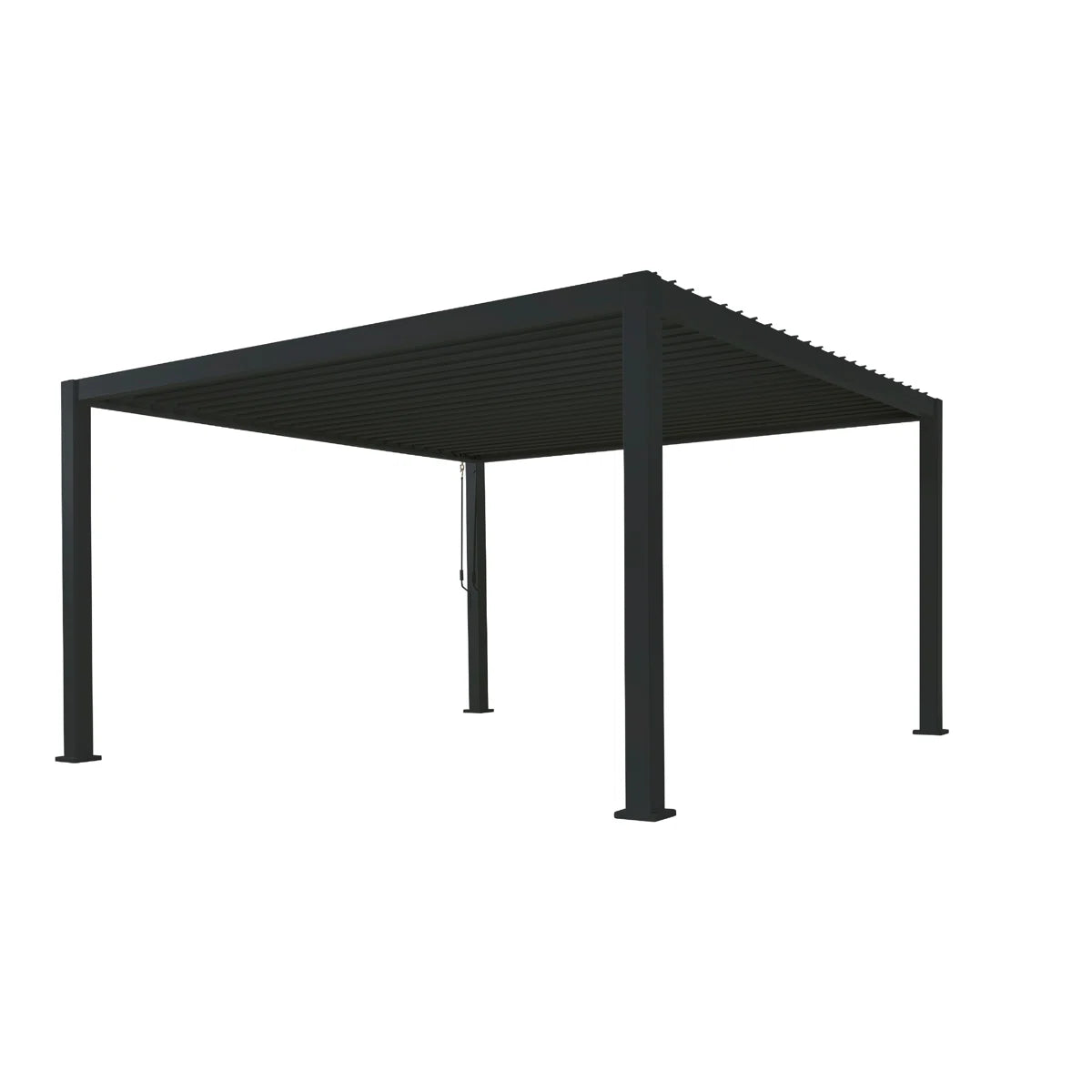 Outdoor Aluminum Pergola with Adjustable Louvred Roof
