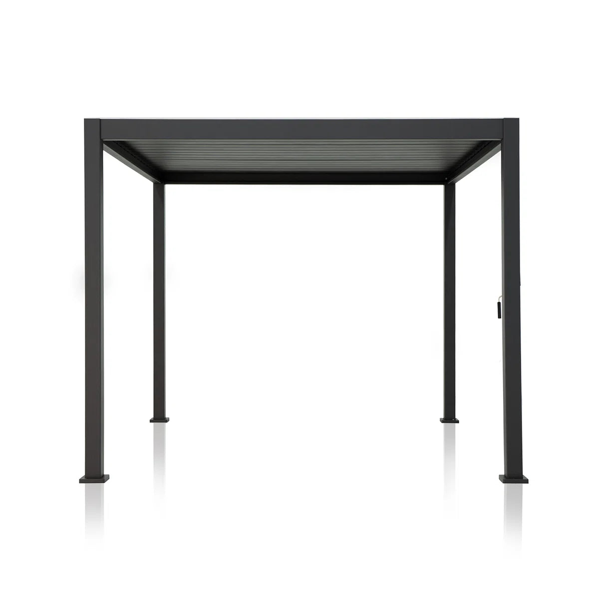 Outdoor Aluminum Pergola with Adjustable Louvred Roof