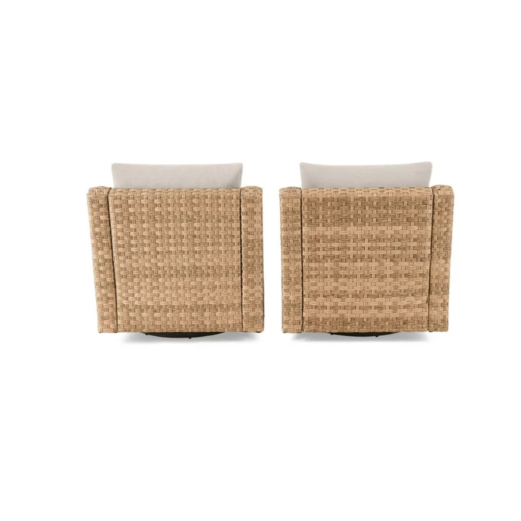 Outdoor 5-Piece Wicker Conversation set