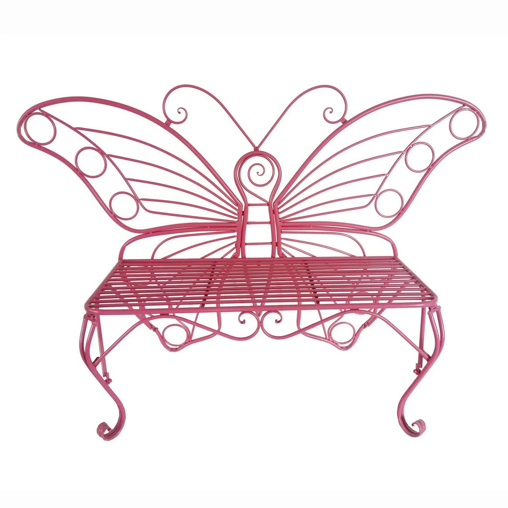 Pink Butterfly Bench