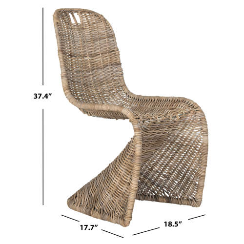 Outdoor Wicker Dining Chair (Set of 2)