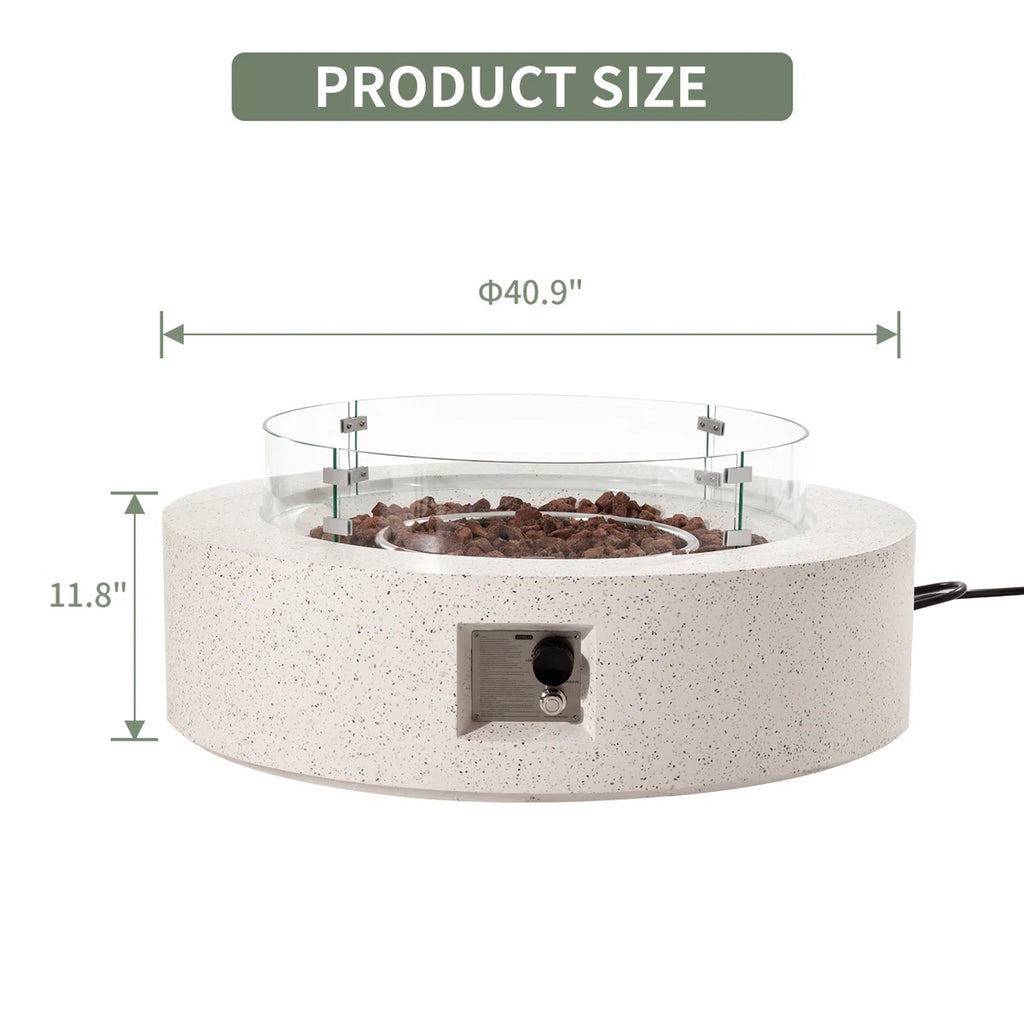 Concrete Propane Fire Pit Table