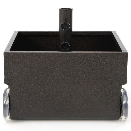 150 Pounds Patio Umbrella Base Stand Wheels Planter Outdoor-Black